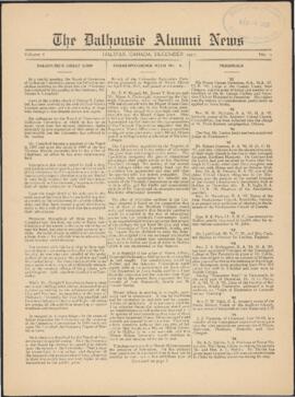 The Dalhousie alumni news, volume 8, no. 2, December 1927