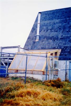 Photograph of Elisabeth Mann Borgese's greenhouse