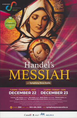 Handel's Messiah with Symphony Nova Scotia conducted by Jeff Joudrey : [poster]