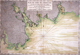 Plan du port de Chibouctou à la côte de l'Acadie avec les côtes voisines