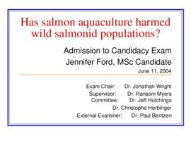 Has salmon aquaculture harmed wild salmonid populations? : [PowerPoint presentation]