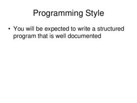 Programming style : [PowerPoint presentation]