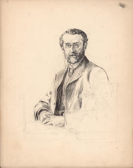Unfinished Arthur Lismer sketch of James Gordon MacGregor commissioned for One hundred years of D...