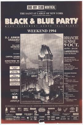 The Bad Boy Club, Montreal, en association avec The Saint at Large of New York, presents Black & ...