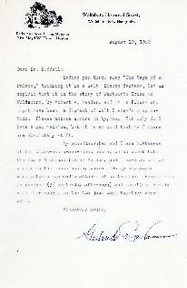 Correspondence between Thomas Head Raddall and Gertrude Hamm, Gertrude - 1962