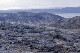 Photograph of the rocky landscape near Cape Dorset, Northwest Territories