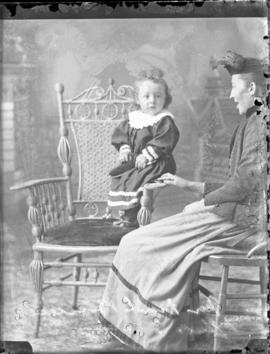 Photograph of Mrs. Frank Bissett and child