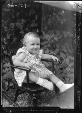 Photograph of Kathryn Elizabeth, infant daughter of Mrs. Edwin Johnston