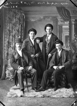Photograph of Cavanagh brothers and Messrs. Boggs and Mitchell
