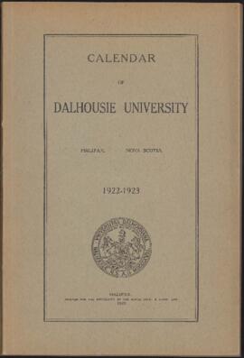 Calendar of Dalhousie University, Halifax, Nova Scotia : 1922-1923