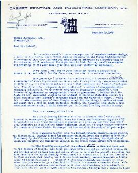 Correspondence between Thomas Head Raddall and C. J. MacGillivray