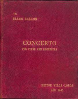 Concerto para piano e orquestra : [autograph manuscript]