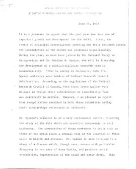 Annual Report of the Director of the Atlantic Research Centre, July 1969 to June 1970