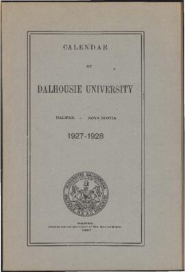 Calendar of Dalhousie University, Halifax, Nova Scotia : 1927-1928