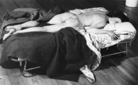 Photograph of Sleeping Woman on Bed by John De Andrea