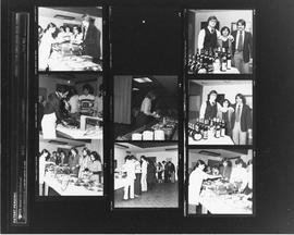 Proof sheet of photographs of a candlelight and wine dinner at Howe Hall
