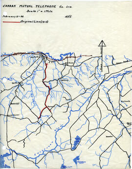 Maps of Canaan Mutual Telephone Company's telephone line