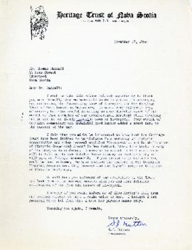 Correspondence between Thomas Head Raddall and G. J. Hutton