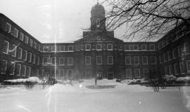 Photograph of the Arts & Administration Building in the winter