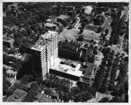 Aerial photograph from the Sir Charles Tupper Medical Building construction