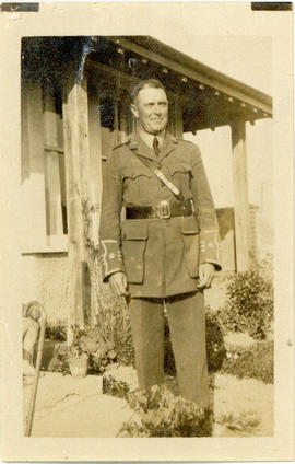 Photograph of Thomas Head Raddall, Sr. at W.E. Firmstone residence
