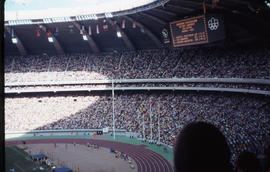 Photograph of the 800m medal presentation