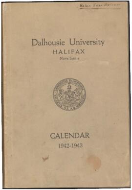 Calendar of Dalhousie University, Halifax, Nova Scotia : 1942-1943