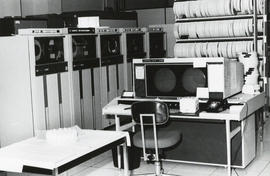 Photograph of the CDC 6400 computer in the Dalhousie Computer Centre