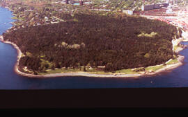 Aerial photograph of Point Pleasant Park, Halifax, Nova Scotia