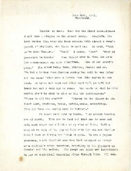 Ironbound, July 30, 1926 : [manuscript]