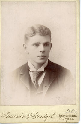 Photograph of an unidentified young man