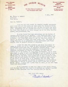 Correspondence between Thomas Head Raddall and Robert F. W. Meader