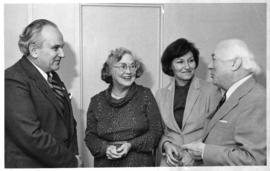 Photograph of Dr. and Mrs. Henry Hicks with Mr. and Mrs. Mitko Calovski