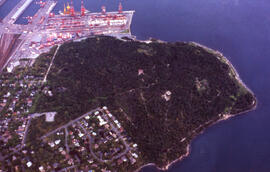 Aerial photograph of Point Pleasant Park, Halifax, Nova Scotia