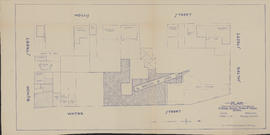 Plan showing properties bounded by Bishop, Hollis, Salter & Water Streets