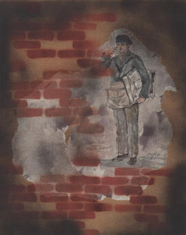 Costume design for Fly as newsboy