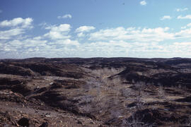 Photograph of slag heaps at the Coniston site, near Sudbury, Ontario