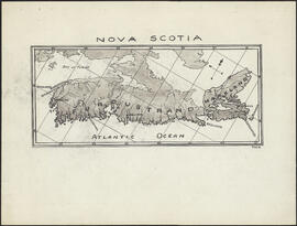 Illustration  on page 30 of the first edition of The Markland Sagas : Map of Nova Scotia with Nor...