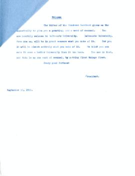 Carleton Stanley's submission to the 1933 Freshman Handbook
