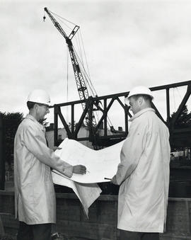 Photograph of the Weldon Law Building construction