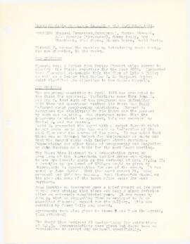 Minutes from board meeting held on September 9, 1982
