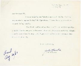 Correspondence between Thomas Head Raddall and W. J. Hawkins