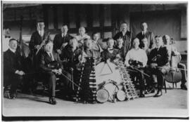 Prisoners of War from the Internment Camp in Amherst, Nova Scotia with musical instruments
