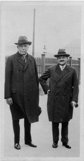 Photograph of Richard Strauss and Ernst Schwarz