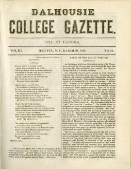 The Dalhousie College Gazette, Volume 3, Issue 10