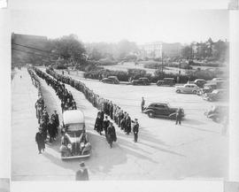 Photograph of Arthur Stanley MacKenzie's funeral procession