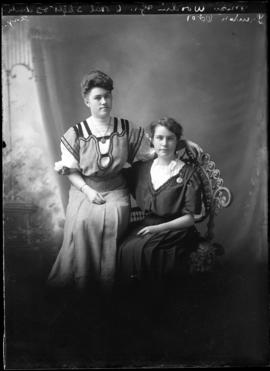 Photograph of Miss Wooding and friend
