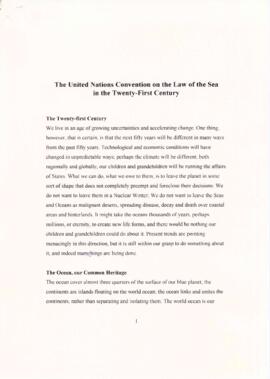 The United Nations Conference on the Law of the Sea in the twenty-first century by Elisabeth Mann...