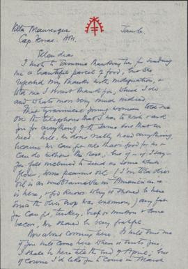 Letter from William Somerset Maugham to Ellen Ballon