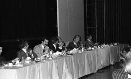 Photograph of guests at a law ring presentation